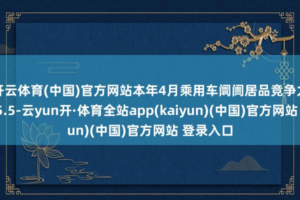 开云体育(中国)官方网站本年4月乘用车阛阓居品竞争力指数为85.5-云yun开·体育全站app(kaiyun)(中国)官方网站 登录入口