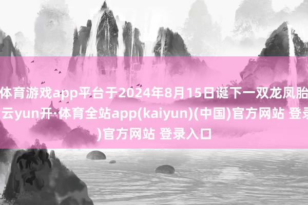 体育游戏app平台于2024年8月15日诞下一双龙凤胎宝宝-云yun开·体育全站app(kaiyun)(中国)官方网站 登录入口